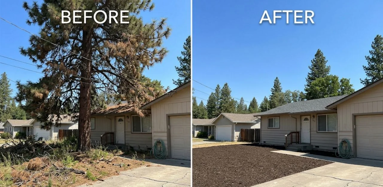 Before & After Image - Tree Removal Services in Rim Forrest, CA