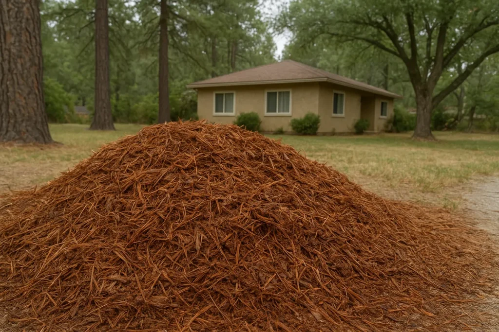 Arrowhead Highlands, CA landscape with lush green trees benefiting from local fertilization service to boost tree health.