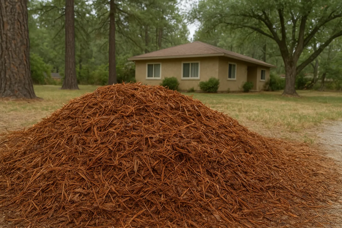 A healthy tree in Rochester, CA receiving professional fertilization to enhance its growth and vitality in a neighborhood setting.